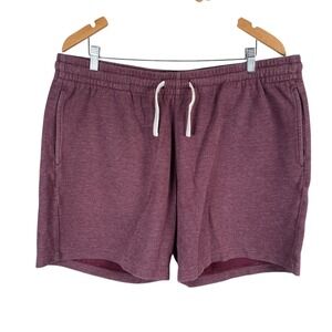 BearBottoms Clothing Fleece Shorts Mens 3XL Purple Elastic Waist Stretch Pockets